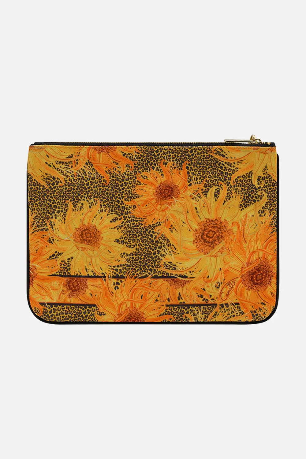 SMALL CANVAS CLUTCH MAKE ME YOUR MASTERPIECE