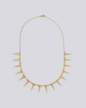 Spike Gold Necklace