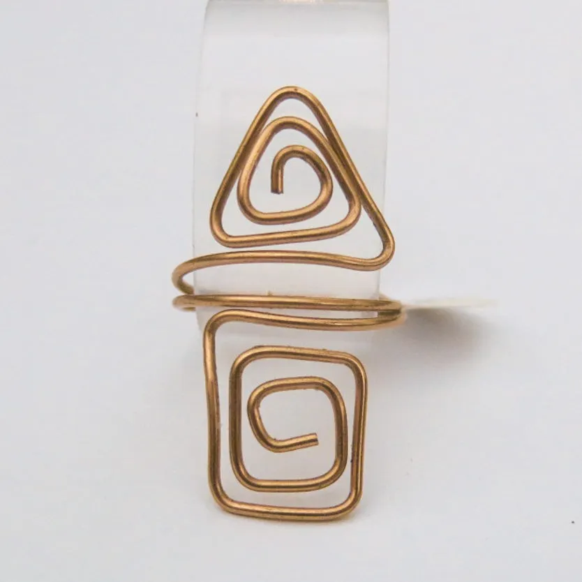 Square/Triangle Adjustable Wire Ring (click for other colors & sizes)