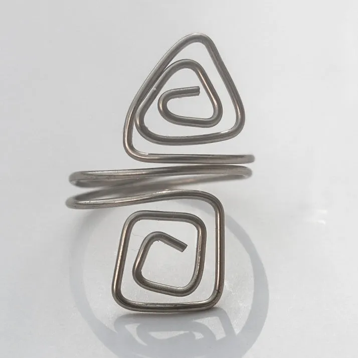 Square/Triangle Adjustable Wire Ring (click for other colors & sizes)