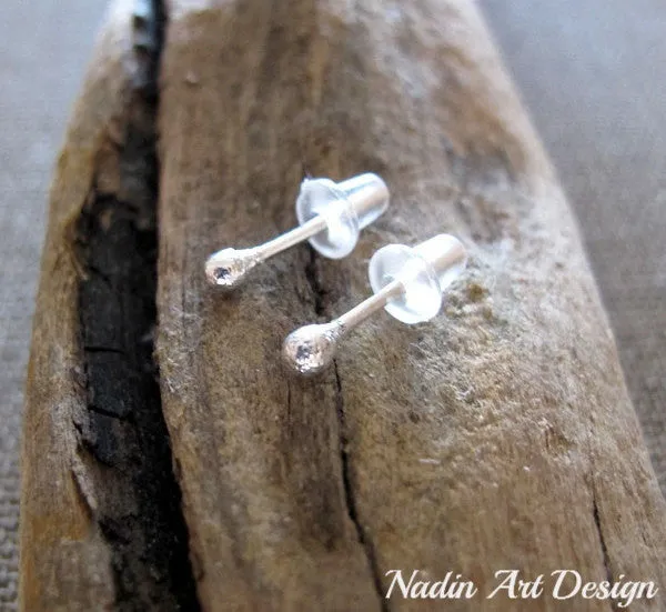 Sterling Silver Ball Stud Earrings
