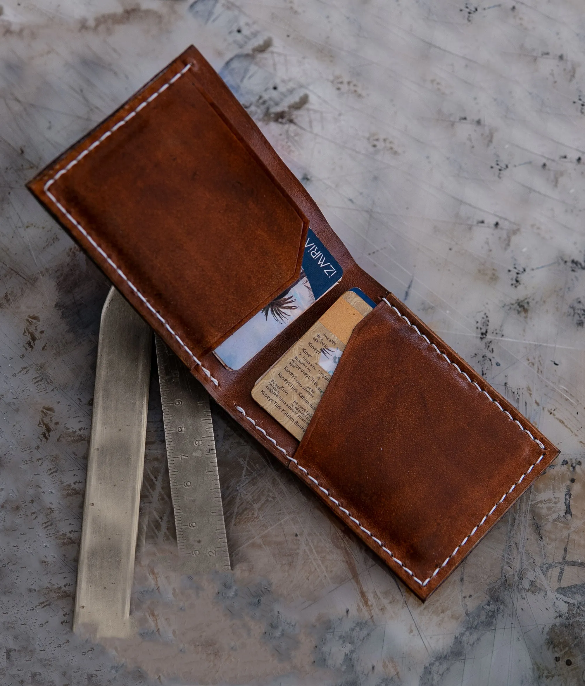 Stylish Leather Wallet - Pregreen