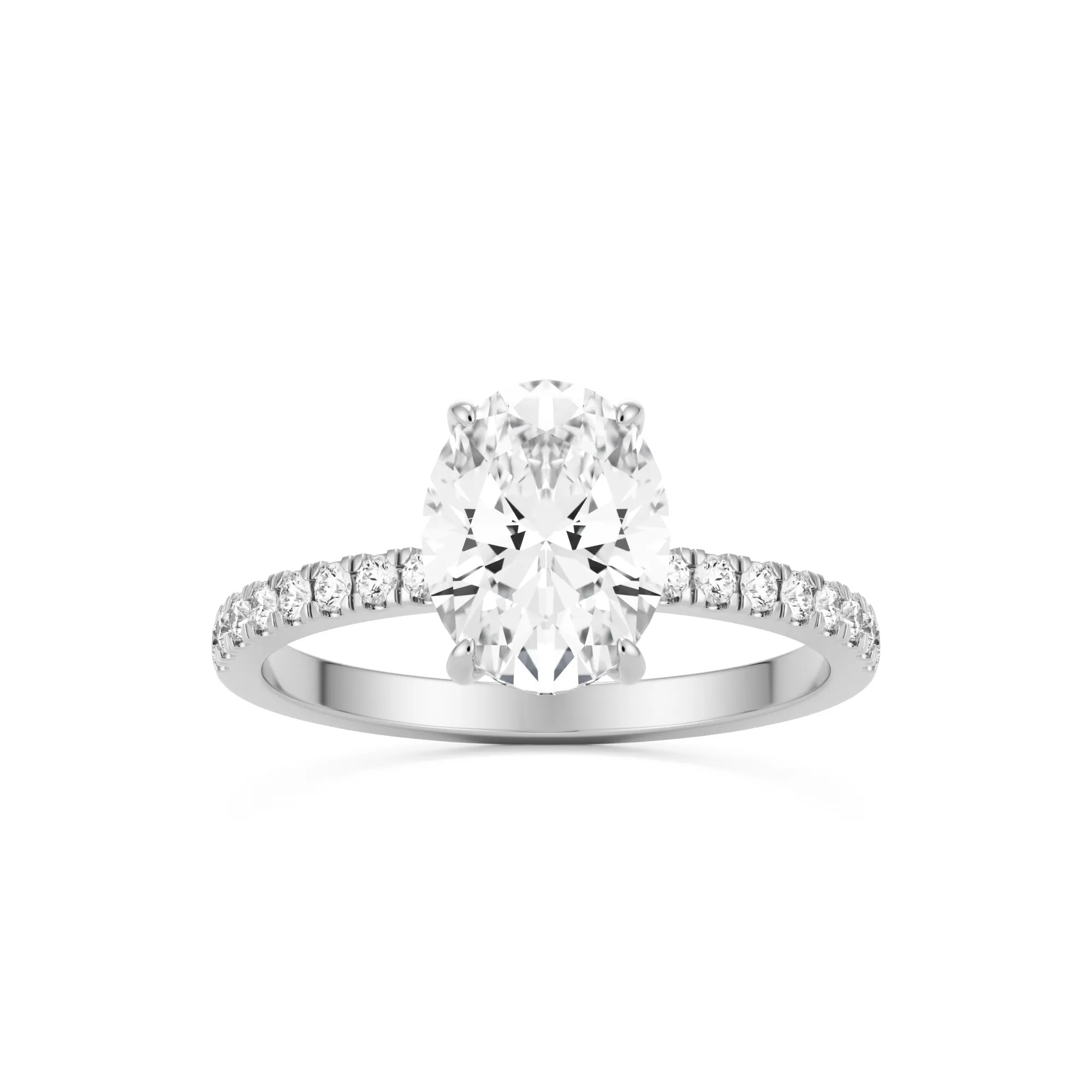 The Oval Hidden Halo Pavé