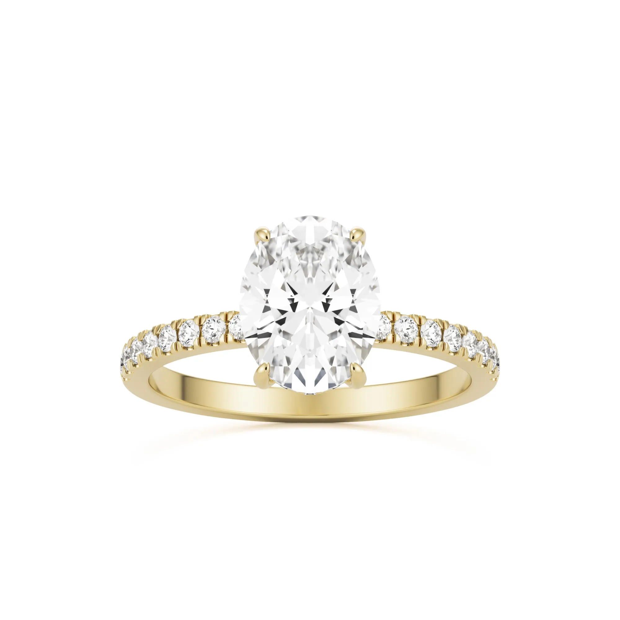 The Oval Hidden Halo Pavé