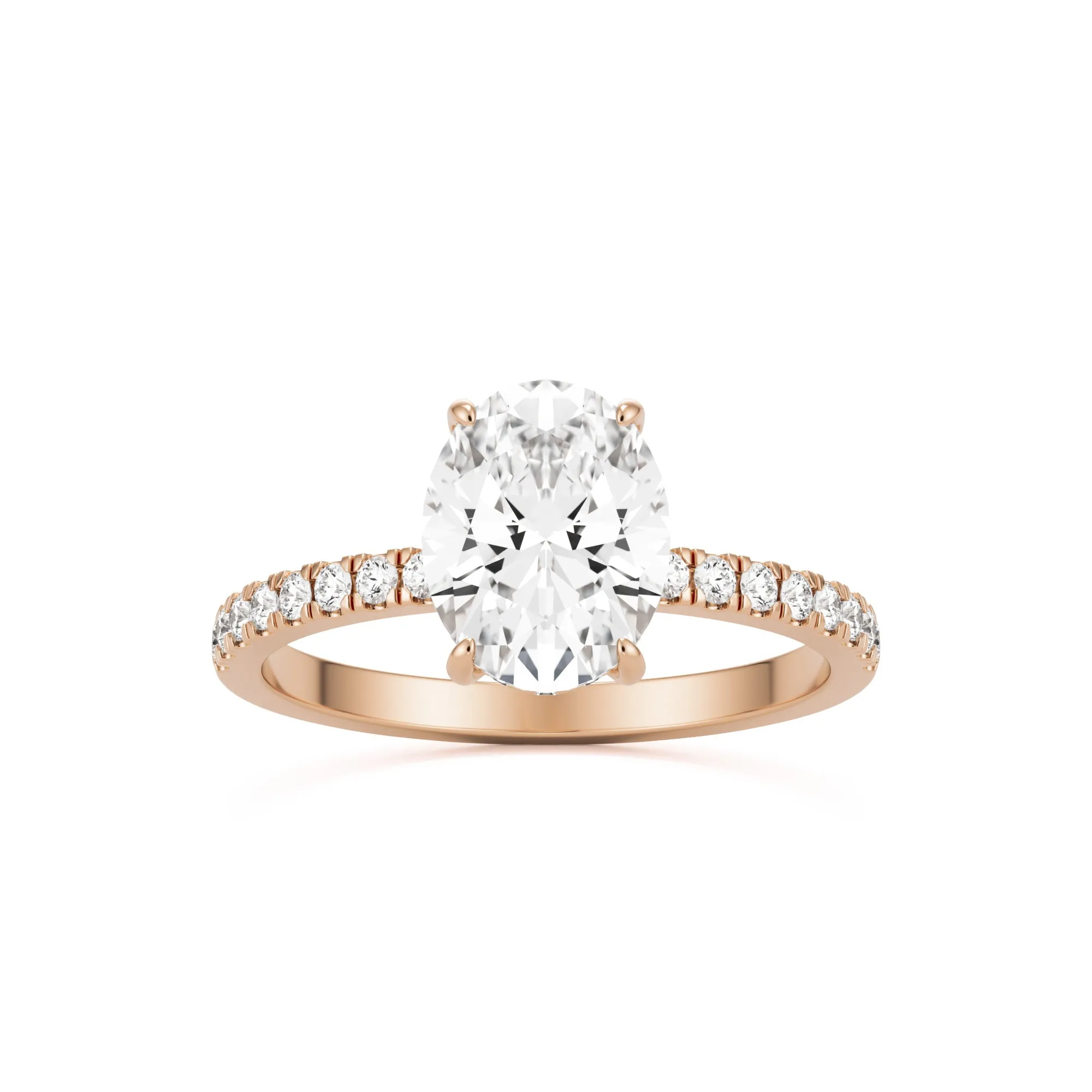 The Oval Hidden Halo Pavé