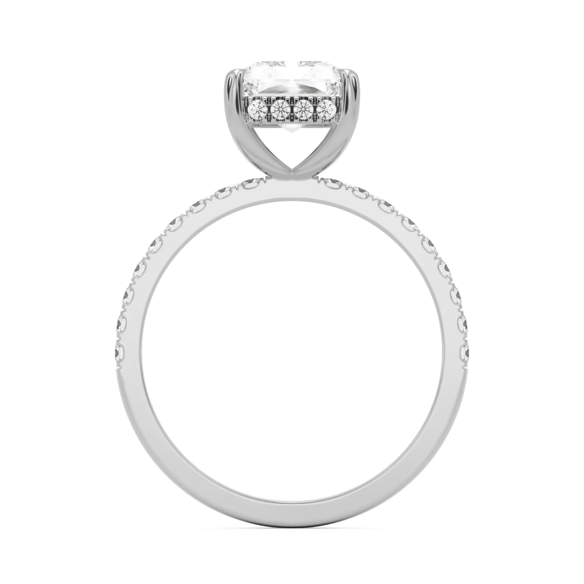 The Radiant Hidden Halo Pavé