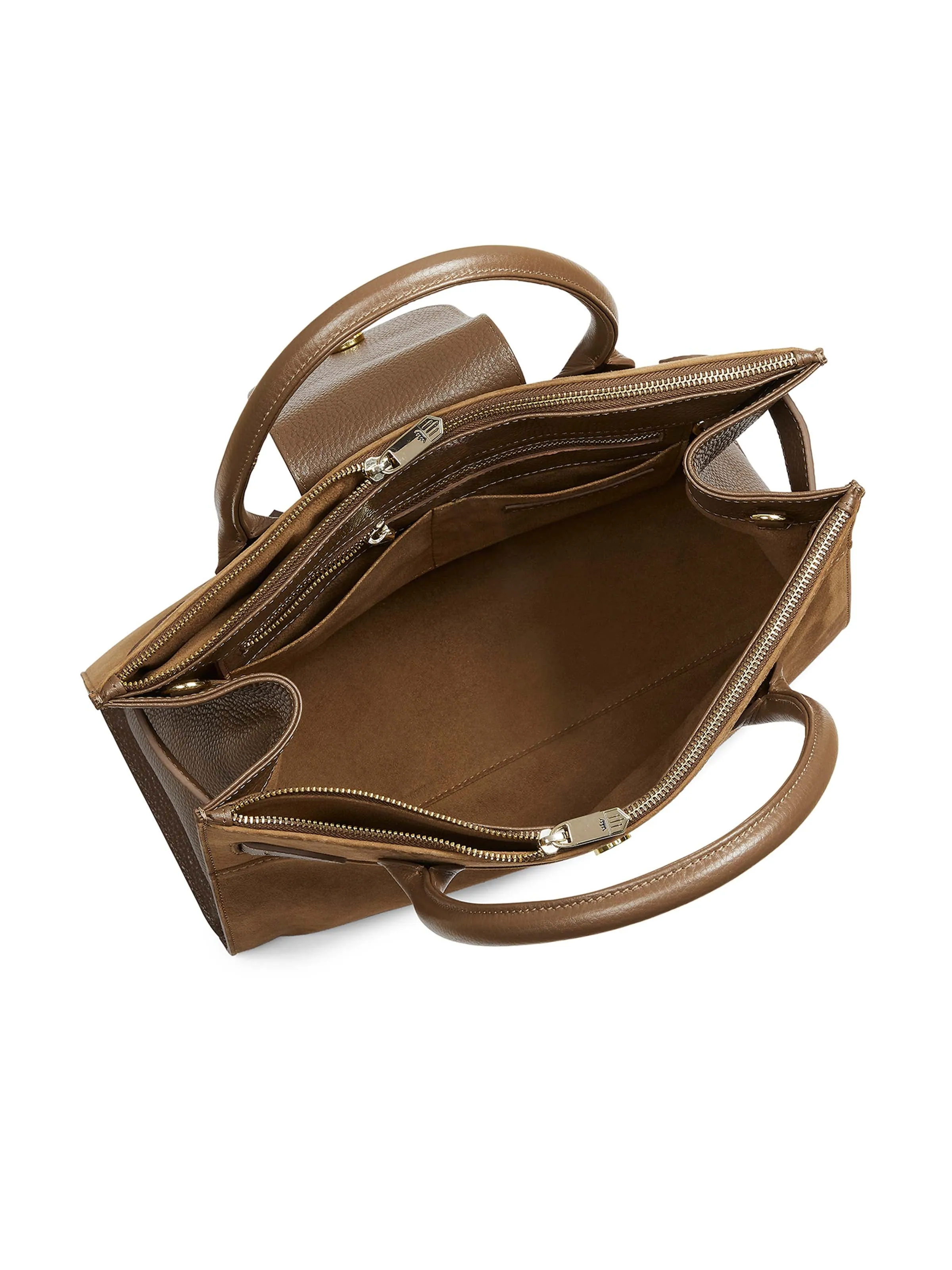 The Windsor Work Bag - Tan Suede