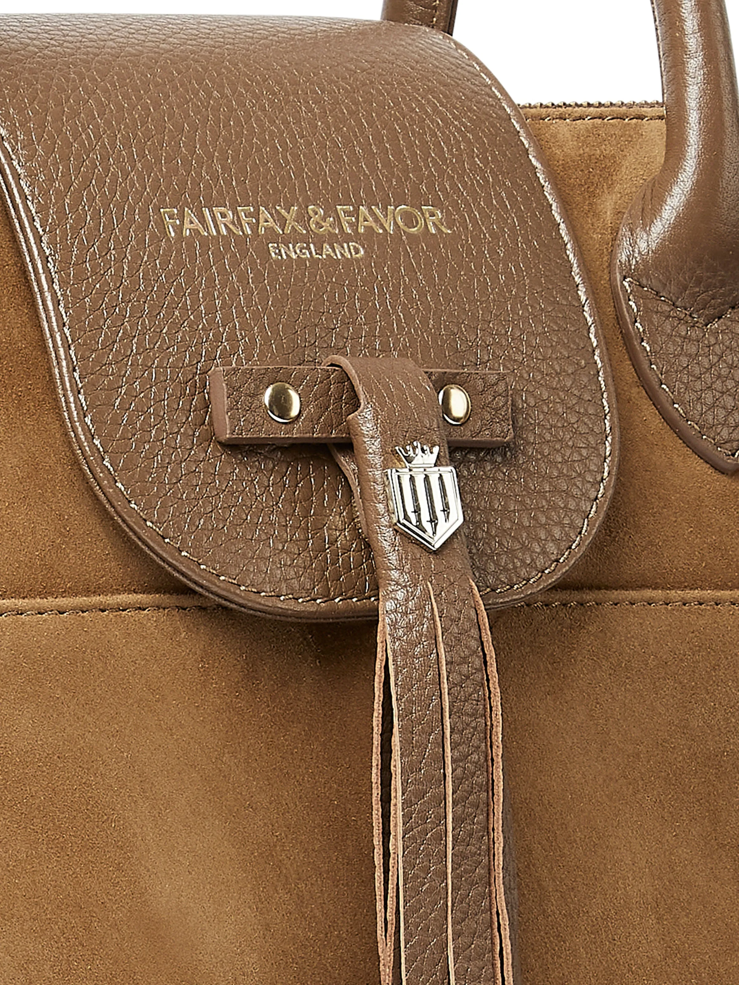 The Windsor Work Bag - Tan Suede