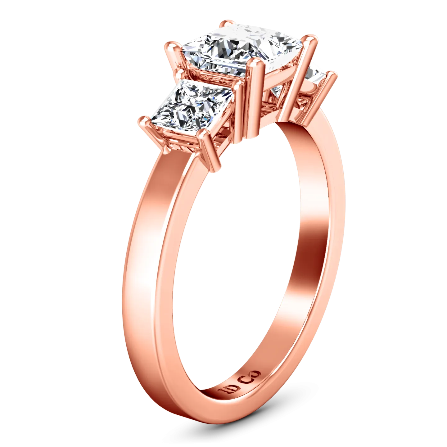 Three Stone Engagement Ring Alana 14K Rose Gold