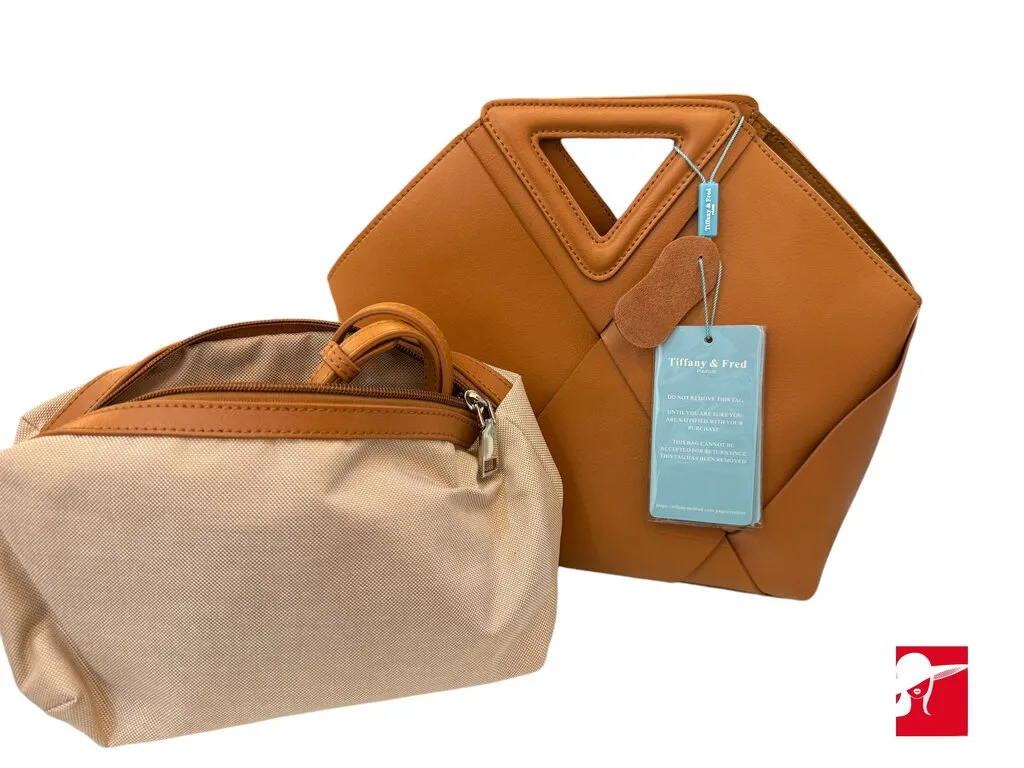 Tiffany and Fred woven leather handbag/crossbody NWT