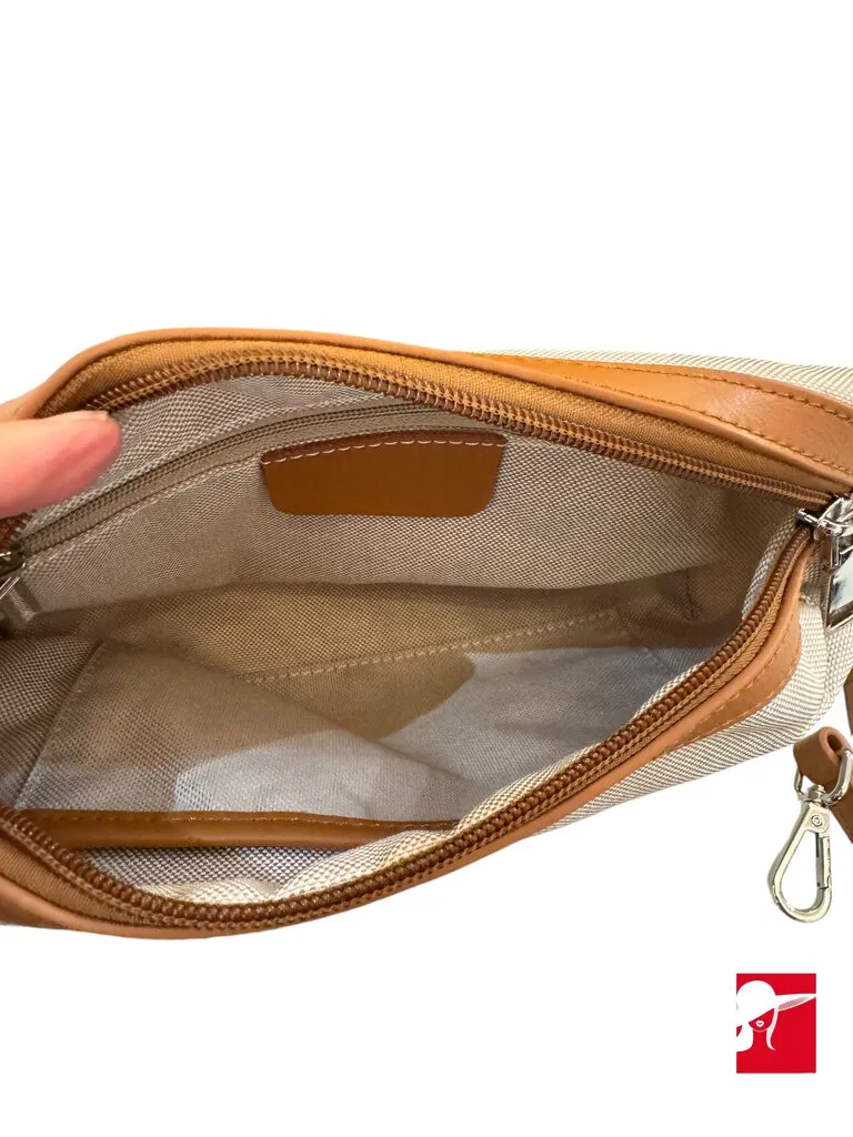 Tiffany and Fred woven leather handbag/crossbody NWT
