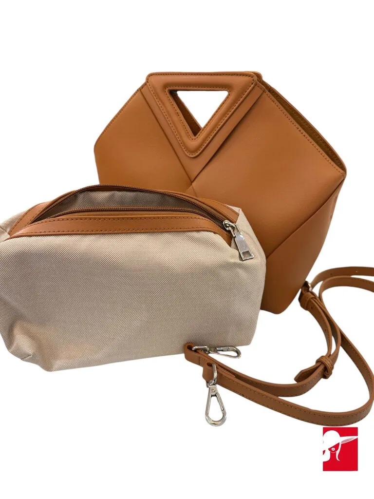 Tiffany and Fred woven leather handbag/crossbody NWT