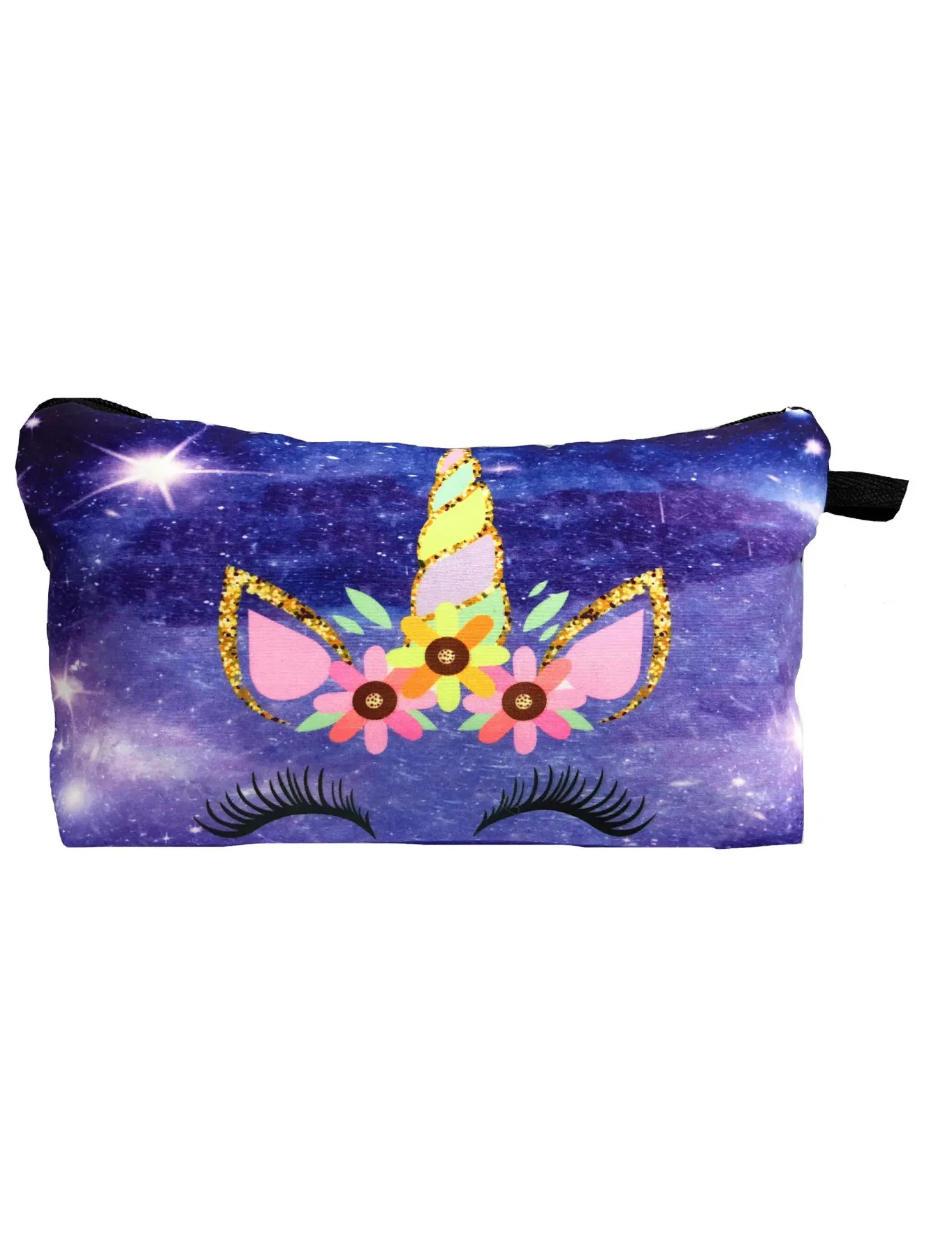 Unicorn Gifts for Girls - Unicorn Drawstring Backpack/Makeup Bag/Bracelet/Inspirational Necklace/Hair Ties (Purple Rainbow Unicorn)