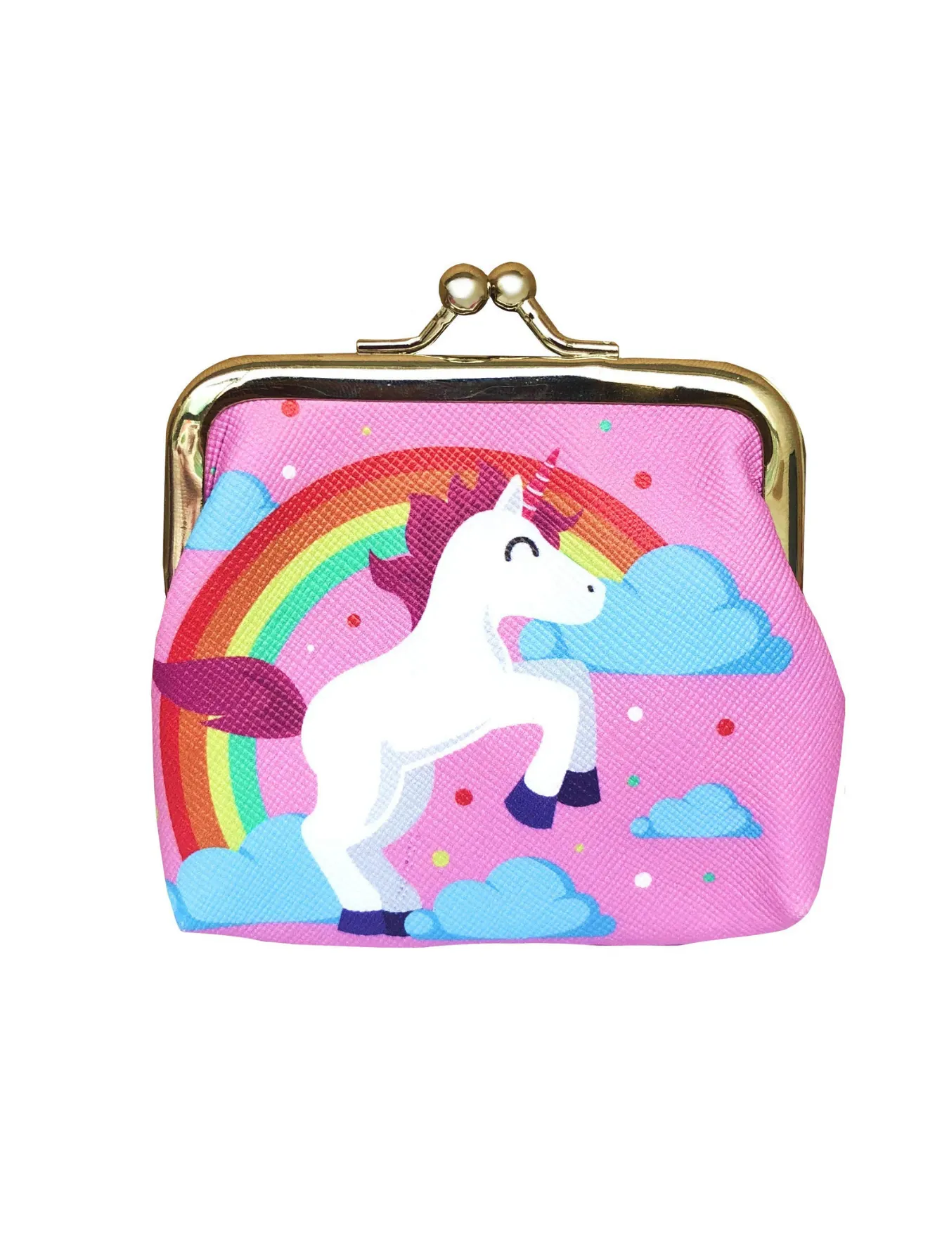 Unicorn Gifts for Girls - Unicorn Drawstring Backpack/Makeup Bag/Bracelet/Necklace/Hair Ties/Keychain/Sticker (Sequin Head-Flower 3)