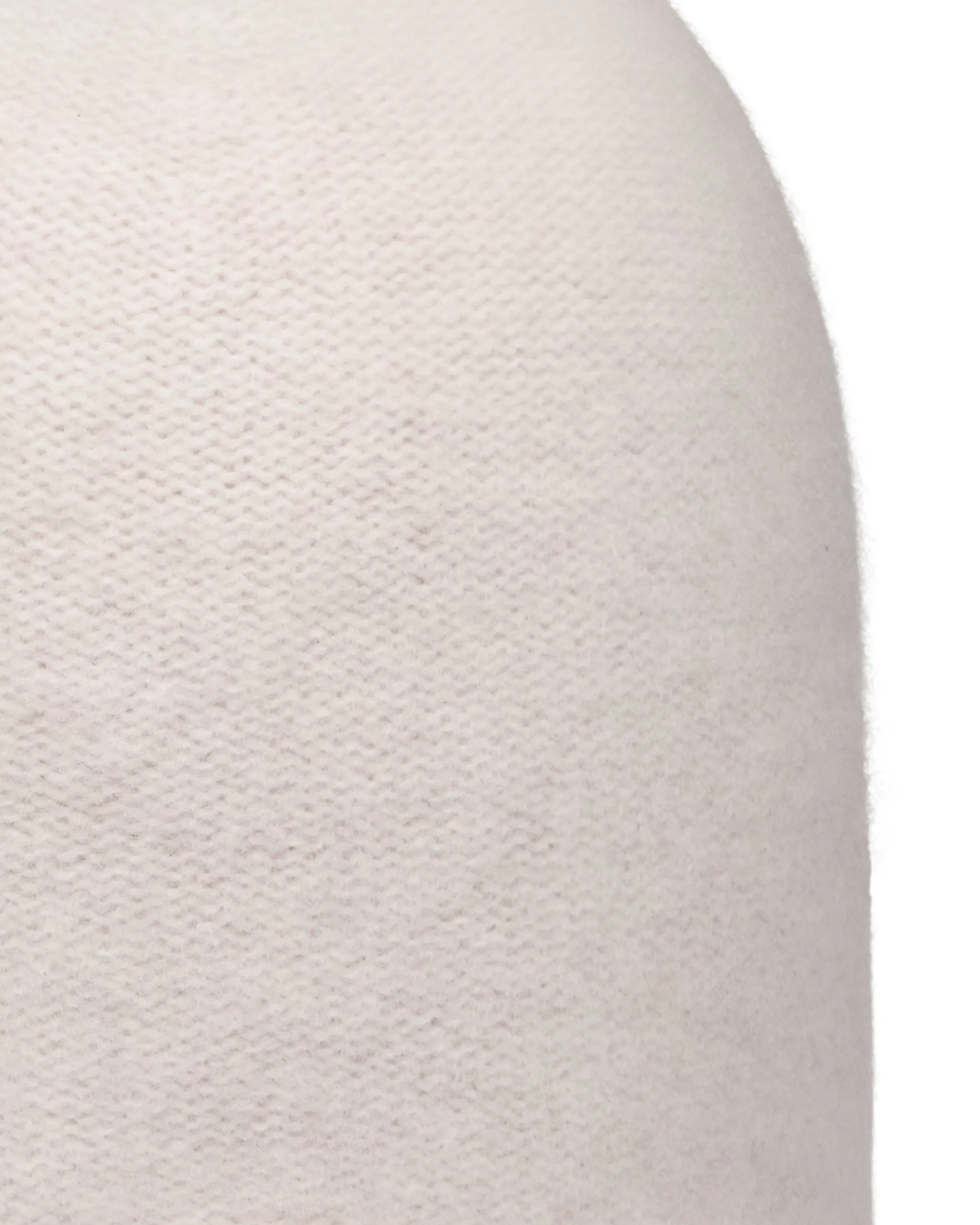 Unisex Double Layer Cashmere Beanie Frost White