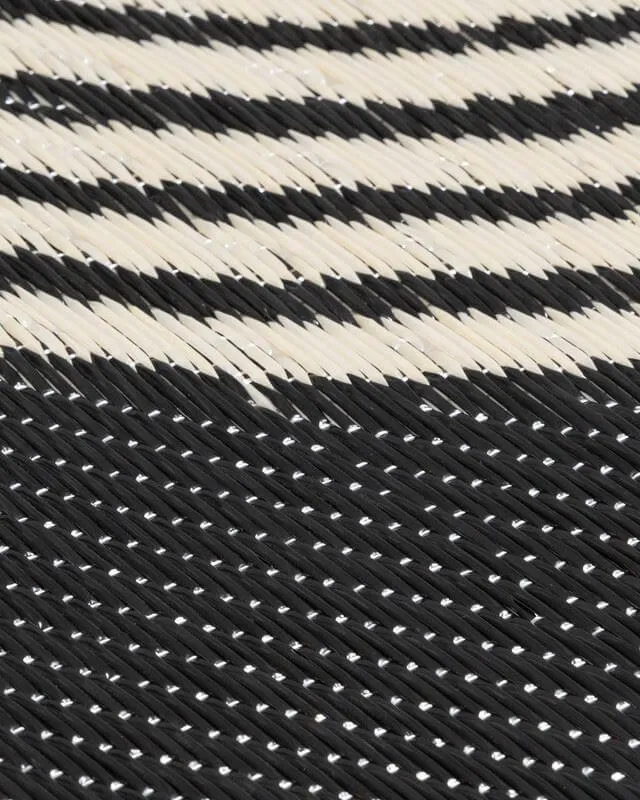 Urban Outdoor Rug Black & Beige | 1010