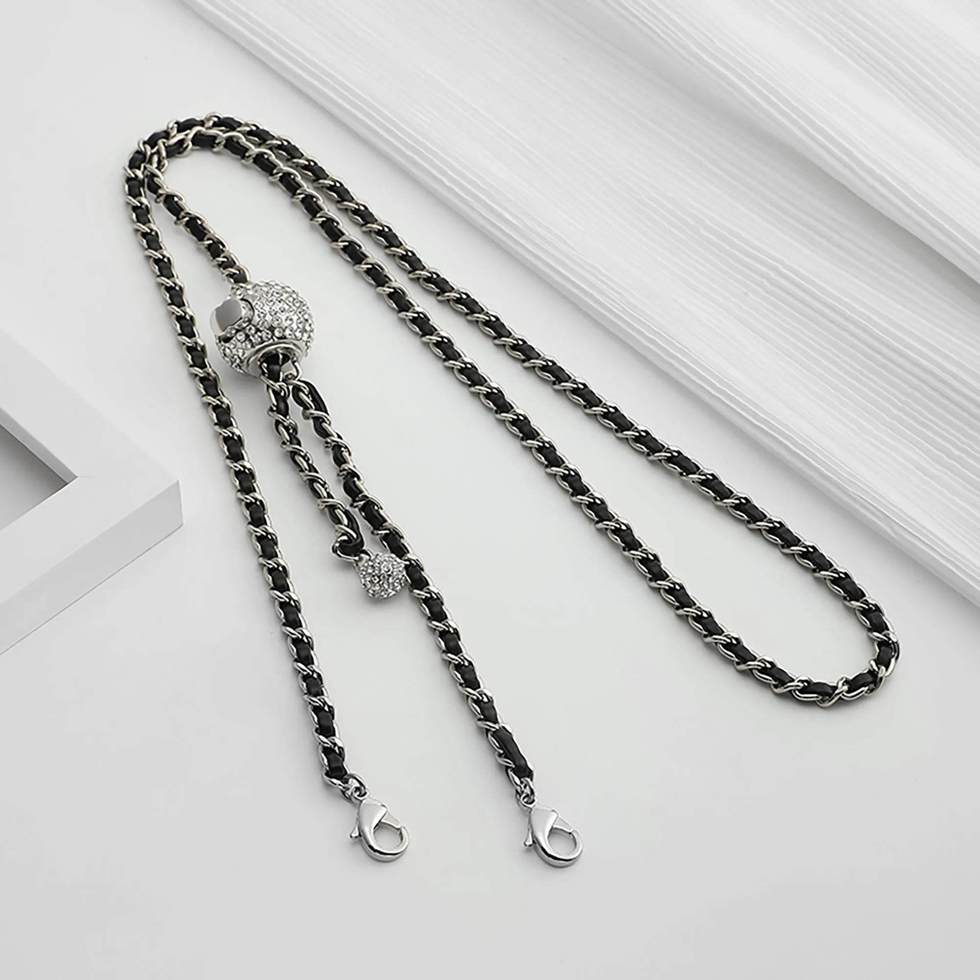 Versatile Bag Accessories: Adjustable Crossbody Chain Replacement, Genuine Leather Shoulder Strap, and Wallet Leather Chain Strap