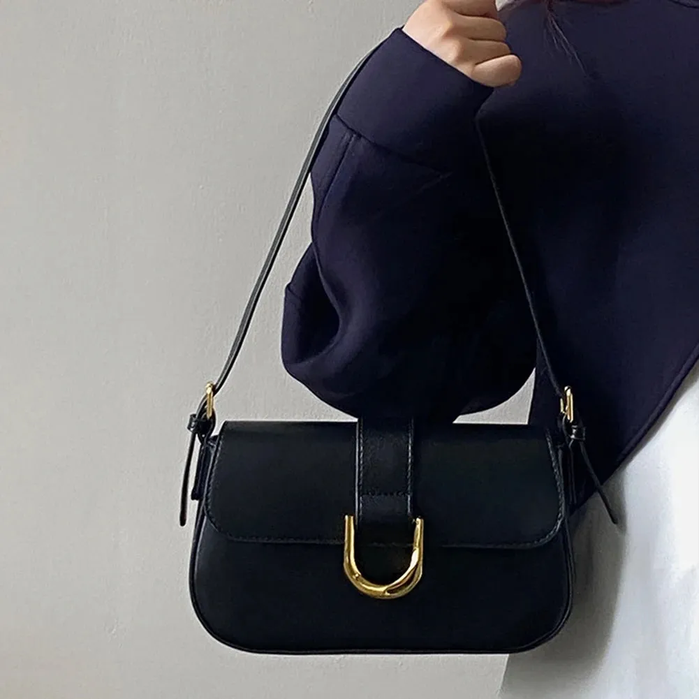 Vintage Top Flap Satchel Eco Leather Crossbody Sling Bag