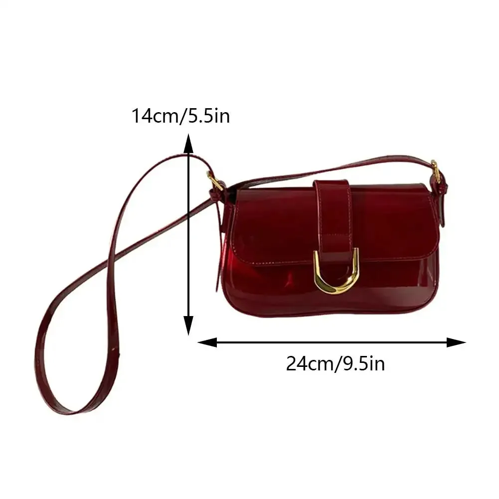 Vintage Top Flap Satchel Eco Leather Crossbody Sling Bag