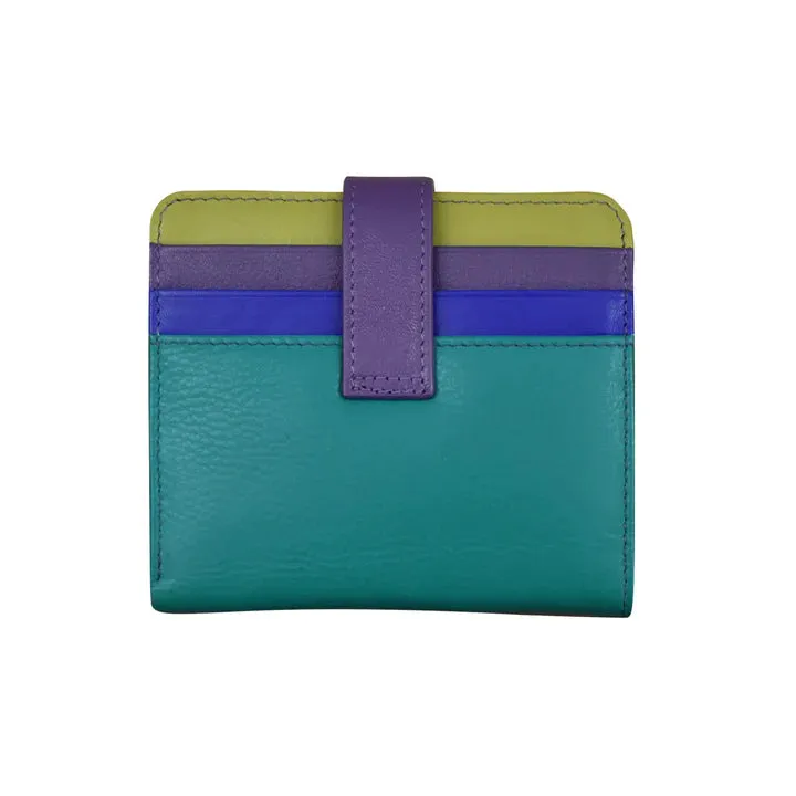 Wallet Small Bifold Cool Tropics Leather RFID Blocking 7301