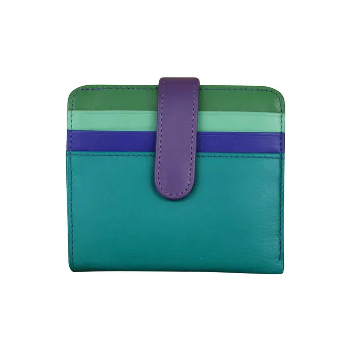 Wallet Small Bifold Cool Tropics Leather RFID Blocking 7301