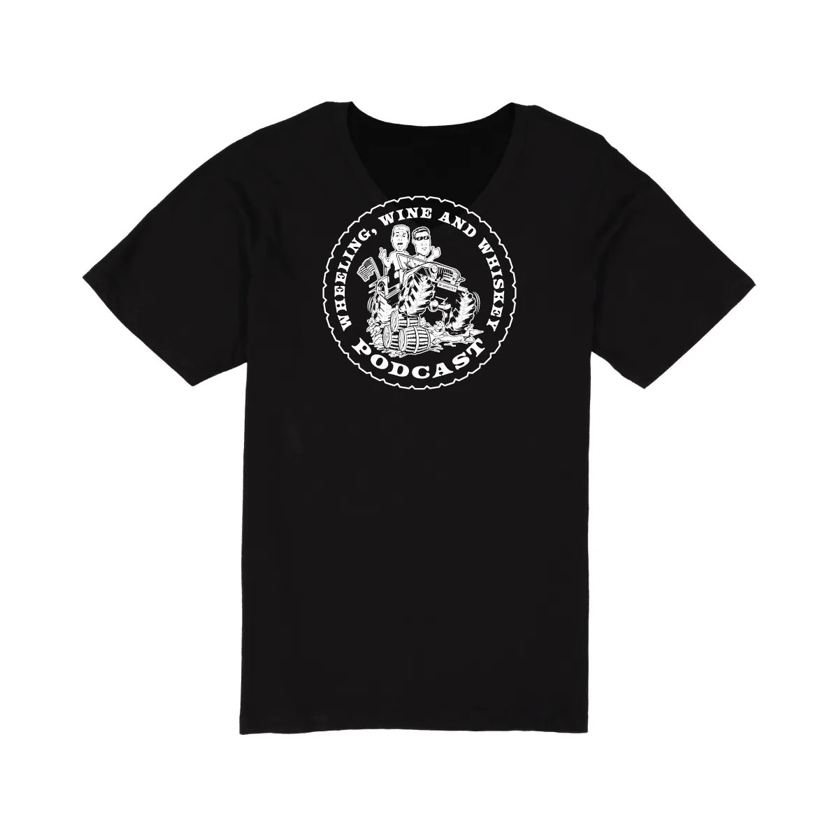 Wheeling Wine and Whiskey - MONOCHROME - WOMEN's Vneck