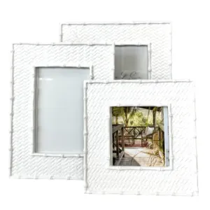 White Weave Singapore Frame | 4 x6"