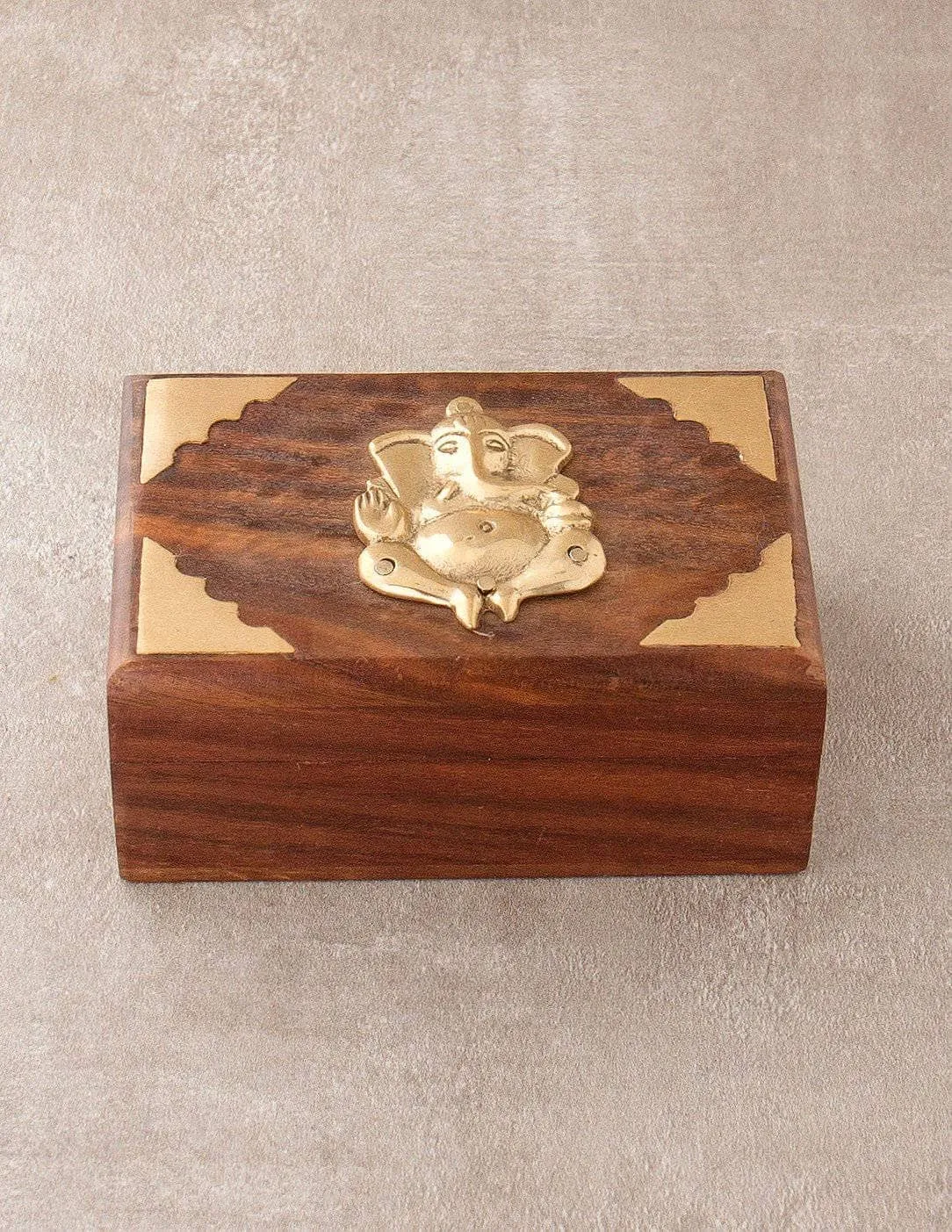 Wooden Ganesh Treasure Box