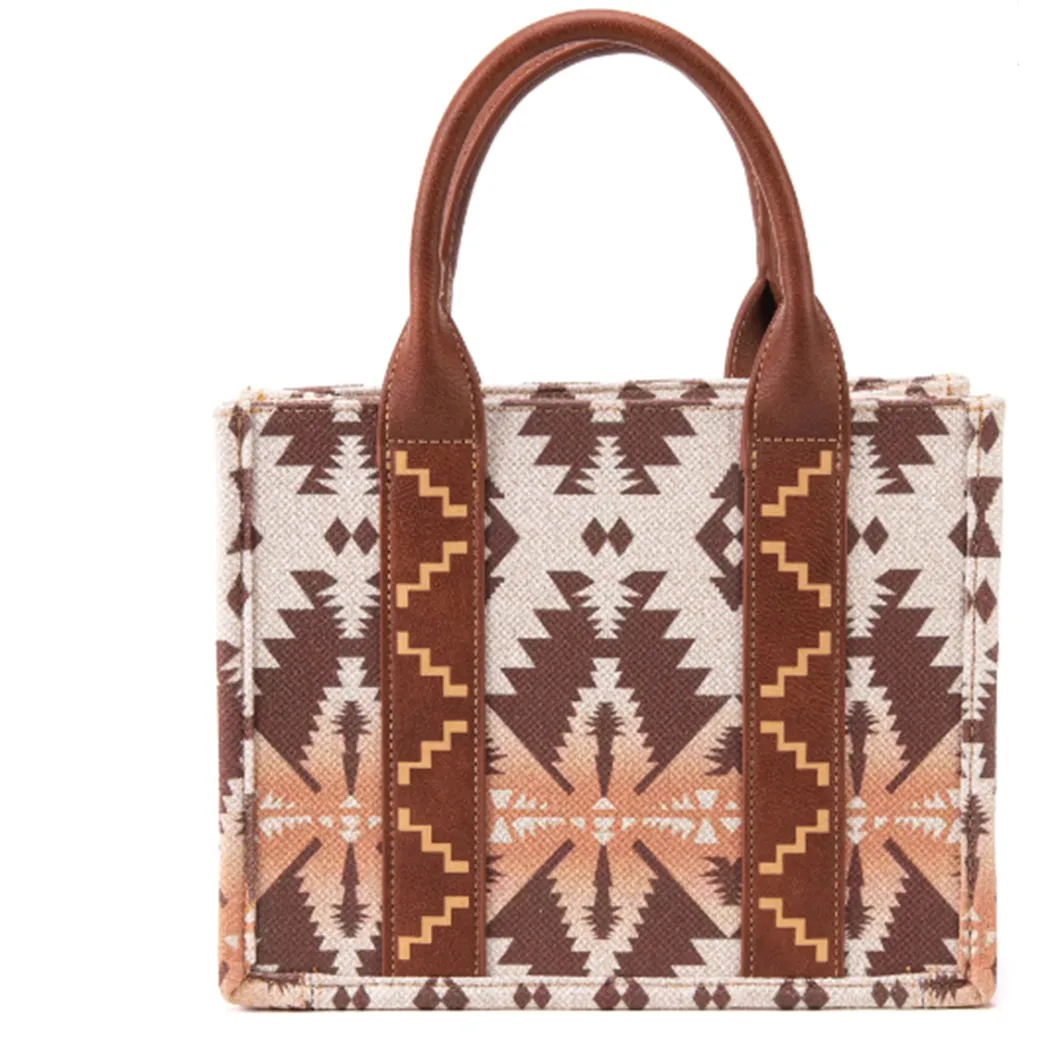 Wrangler Southwest Small Cream/Tan Crossbody Tote