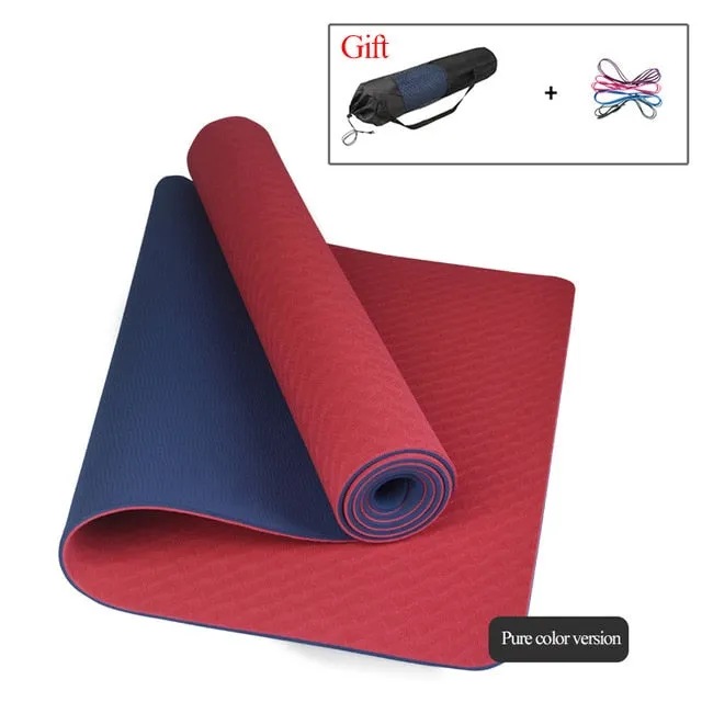 Yoga Mat With Position Line