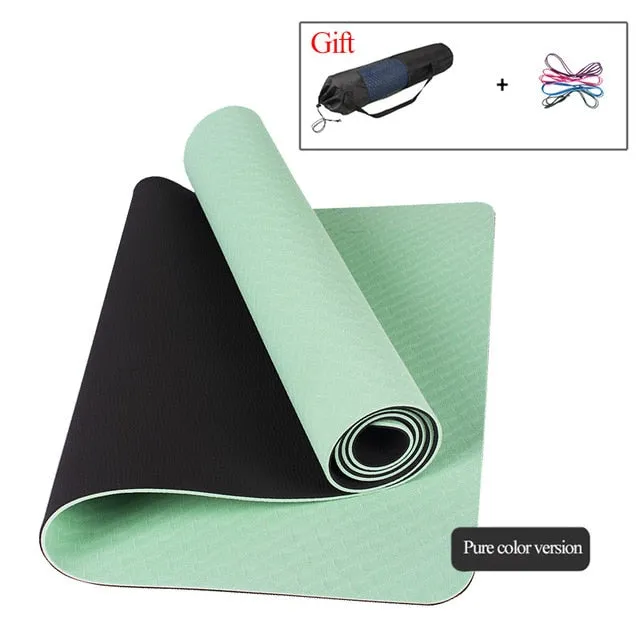 Yoga Mat With Position Line